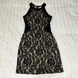 Black Lace Mini Dress